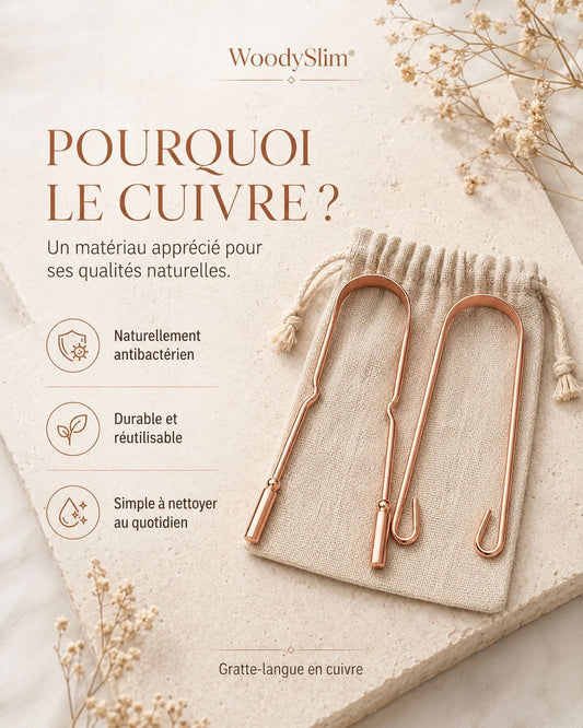 Gratte-langue en cuivre : Bienfaits et guide d'utilisation