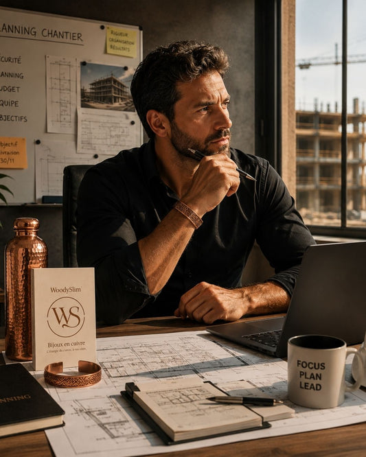 Bijoux en cuivre au bureau : l'accessoire anti-stress de la rentrée | WoodySlim®