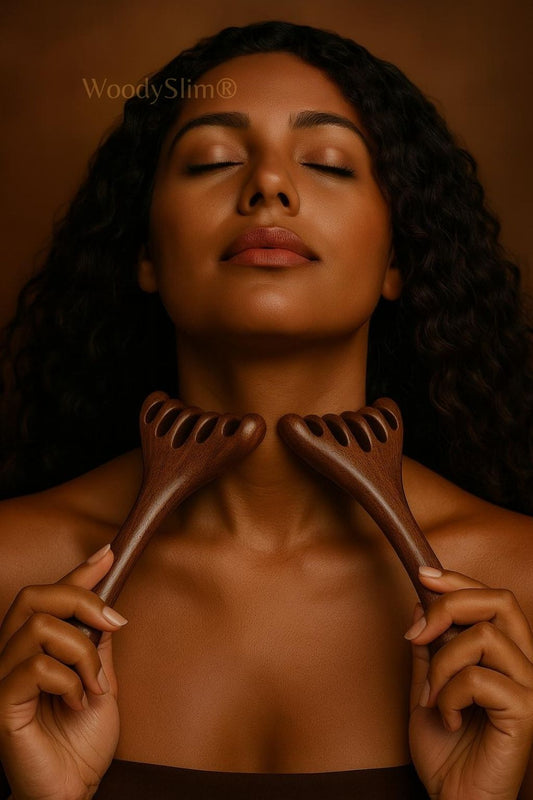 Peigne Gua Sha bois – griffes massage crâne et dos