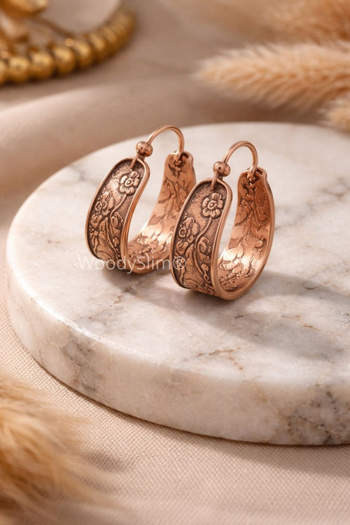 Boucles d’oreilles CLEOPATRE cuivre – WoodySlim®